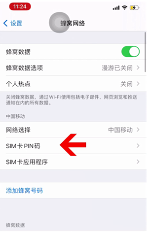 东升镇苹果14维修网分享如何给iPhone14的SIM卡设置密码 