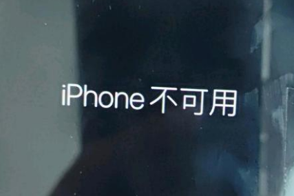 东升镇苹果服务网点分享锁屏界面显示“iPhone 不可用”如何解决 