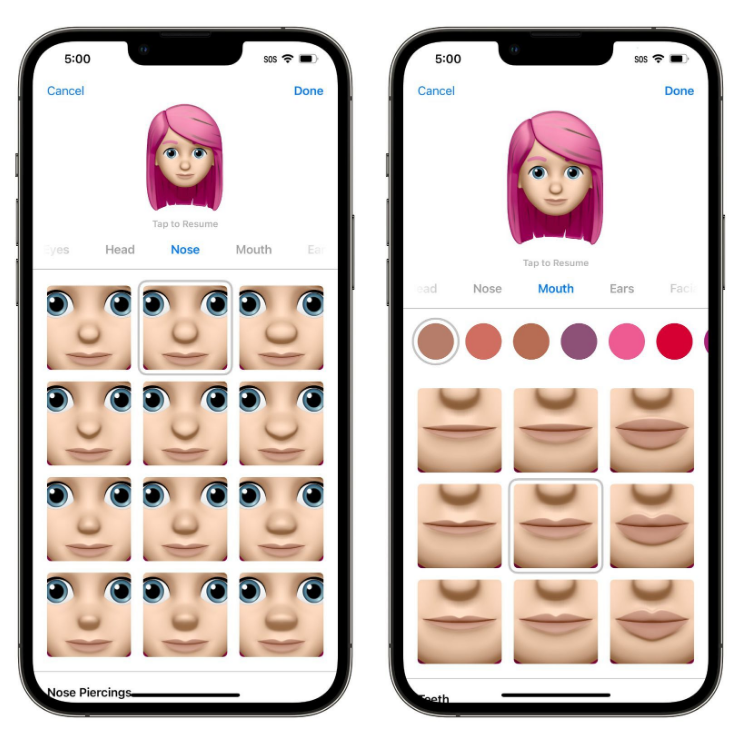 东升镇苹果手机维修分享​iOS 16中的拟我表情有了哪些变化和升级 