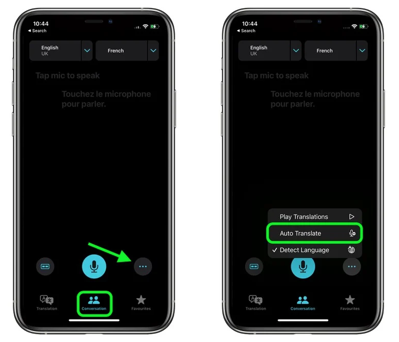 东升镇苹果手机维修分享iOS 15 “翻译” App 新改进 